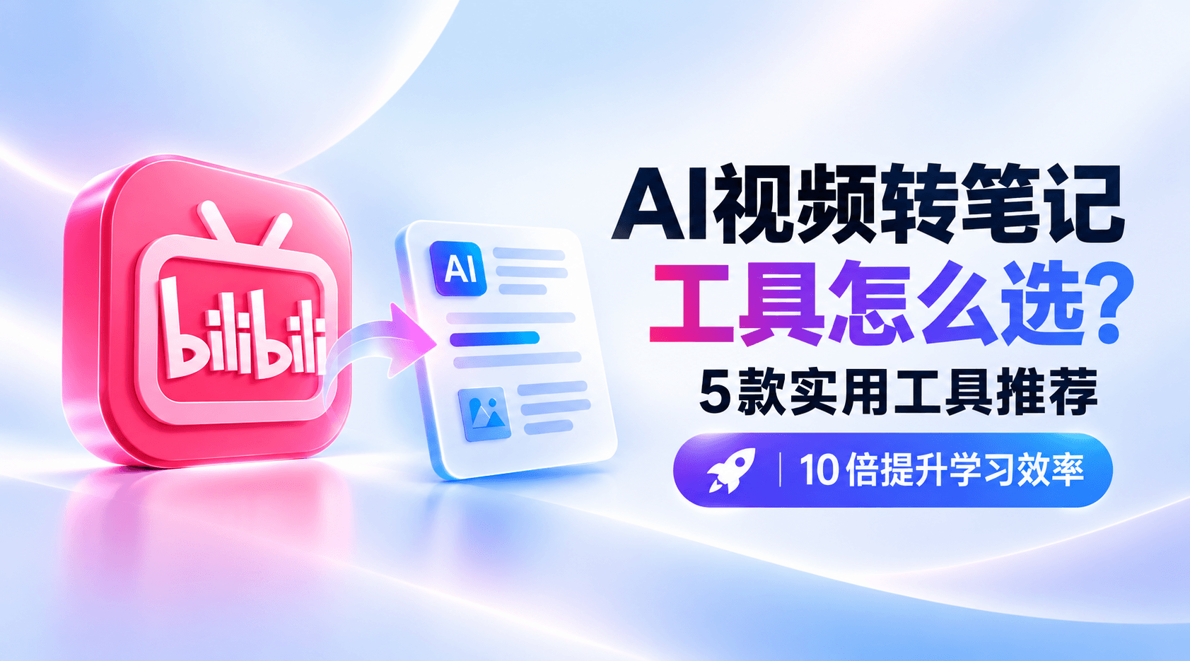 AI视频转笔记工具哪个好用？2026年5款实用工具推荐，10倍提升学习效率